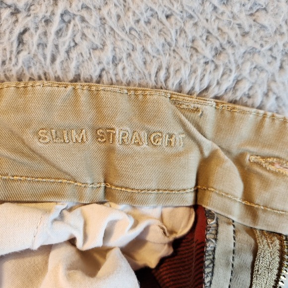 American Eagle Outfitters Pants Men's 29 X 30 Tan Cotton Slim Fit Straight Leg - Picture 12 of 16